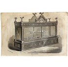 Penn File Exhibit 1876 Worlds Fair Centennial Expo Victorian Engraving Dwaa3a