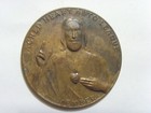 Antique Extra Large 51 Mm Catholic Jesus Sacred Heart Auto League Icon 52096