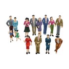 14pcs 1 25 Model Trains Miniature Painted Figures G Scale People Standing Seated