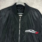 Dodge Challenger Jacket Mens 2xl Black Jh Design Bomber Racing Muscle Car Zip