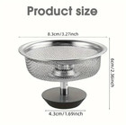 2pcs Stainless Steel Kitchen Sink Strainer With Handle   Stopper Basket Filter