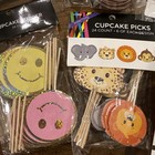 Lot 200  Cake Cupcake Picks Toppers Birthday Easter Halloween Grad Valentine New