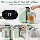 5-in-1 Baby Food Maker  Steamer  Blender  Cook   Grind  Touch Control  green 