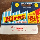 Vintage Hires Root Beer Soda Pop Nos Soda Carrier Tote 6-pack Caddy Pak N A Pair