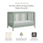 Swell 4-in-1 Convertible Crib With Toddler Bed Conversion Kit In Light Sage     