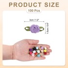 100pcs Light Purple Ribbon Roses 0 6x1 2  Mini Roses For Craft Artificial Flower