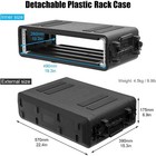 2u Rack Case Shallow 12  Depth 19  Rackmount Flight Case Dustproof For Pro Audio