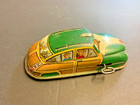 Vintage 1950 s Marx Tin Toy Car Woody Station Wagon Wind Up Green
