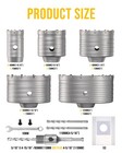 Tgftgf 15pcs Sds Plus Concrete Hole Saw Kit 40-125mm Masonry Drill Set
