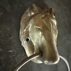 Vintage Brass Horse Towel Holders Set Of Two