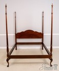 69577  Hickory Chair Company Queen Size Claw Foot Mahogany Bed