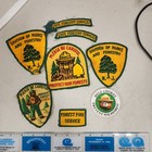 Vintage Smokey Bear   Nj Forestry Patch Lot Of 7   Button Forest Fire   