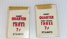 Postage Stamp Vending Machine Sticker Decal 7 Cent Rare Vintage Set Of 2 1971