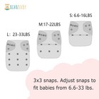 Alvababy Baby Cloth Diapers 6 Pack With 12 Inserts Cloth Diaper Covers Adjustabl