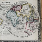 Antique Map  map Of The World On The Globular Projection  Mitchell  1860