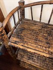 Antique Bamboo 3-tier Bookcase Stand Tiger Tortoise