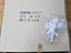 Bulk Case Lot Of 24 Vintage Faux Plaster Cherub Angel Craft Christmas Ornaments