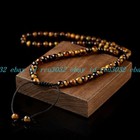 108 Prayer Bead 6mm Tiger Eye Buddhist Buddha Meditation Mala Bracelets Necklace