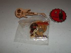 3 Vintage Salt Lake City 2002 Olympics Coca-cola  Media  Guitar Pin Backs Nice