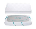 2 Pack Waterproof Fitted Crib Mattress Protector 52  X 28  - Quilted  Noisele   