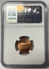 1995 1c Obverse Struck Thru Capped Die Mint Error Ms 65 Rd Ngc