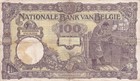 I-011070 Belgium 100 Francs 1927 Vf