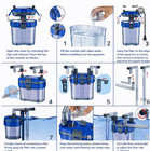 3-stage Hob Aquarium Filter  External Hang On Back Power Filter  Quiet High-flow