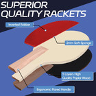 Portable Ping Pong Paddle Set With Retractable Net 2 Rackets 6 Balls