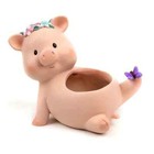 Handcrafted Decorative Resin Pig Planters Figurines Courtyard Garden Home Decor