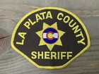 La Plata County Sheriff Police Patch Colorado Brown Yellow Large 4 5    Excellent