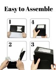 36 Pcs 6x6x5 Inches Cake Boxes Window Black 6 Inch Bakery Boards Included