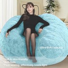 Bean Bag  Big Huge Giant Bean Bag Chair For Adults   no Filler   Black