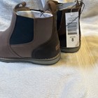 New   Izod Men s Lucas Pull-on Chukka Boots Brown Original Gift