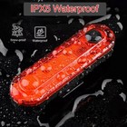 2 Pack Bike Rear Tail Light 5 Led Usb Rechargeable Cycling Safety Flashing Lamp