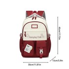 Teen Girls  Color-blocking School Backpack For Middle School Students Bookbag