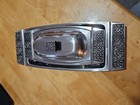 Stanley Roberts Velvet Pattern Stainless Steel Butter Dish   Condiment Platter