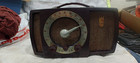 Beautiful Vintage Zenith Brown Bakelite Am fm Tube Radio Model H724z1 