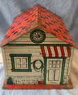 Vintage Courtland Tin Litho Toy Garage   No Car