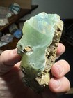 Gem Silica Rough  Translucent Blue green Hard Agate Old Collection  418grams 