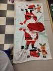 Kids Christmas Hooded Bath Towel Poncho Santa Reindeer Snowman 100  Cotton Nwt