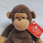 Nwt Russ Luv Pets    mulligan    The Brown Monkey Mini Plush Toy 8  Beanie