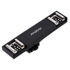 Hot Shoe Splitter Hot Shoe Flash Light Bracket Hot Shoe Mount Plate Adapter U0f1