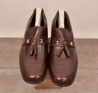 Men s Vtg Nos 70s Florsheim Brown Leather Loafers Sz 10 B 1970s