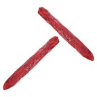 Realistic Brown Pvc Sausage Model 2pcs Durable Artificial Food Photography Prop