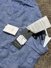 Rodd   Gunn Dress Shirt Mens 3xl Blue Long Sleeve Sports Fit Italian Fabric Nwt