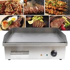 3000w 22  Commercial Electric Countertop Griddle Flat Top Grill Hot Plate Bbq