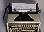 Vintage 1961 Olympia Sm7 Portable Typewriter W case Very Nice - Great Typewriter