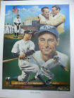 Lou Gehrig  new York Yankees  18x24 Lithograph Le 1450 Signed By Angelo Marino 