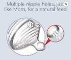 Nuk Simply Natural 2pk Nipples 6 m Fast Flow Bpa Free Anti-colic