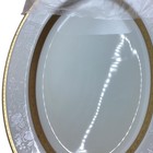 Mikasa Antique Lace Fine China Oval Serving Platter White   Gold Trim New In Box